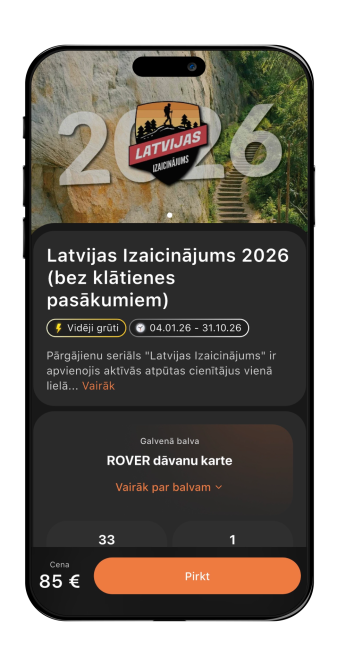 Lietotnes ekrānšāviņš